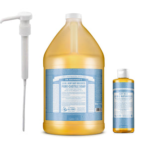 Nachfüllset 18-in-1 Naturseife Baby-Mild + Pumpe