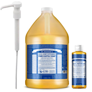 Nachfüllset 18-in-1 Naturseife Pfefferminze + Pumpe
