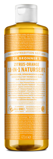 Zitrus-Orange - 18-in-1 NATURSEIFE - Dr. Bronner's Deutschland