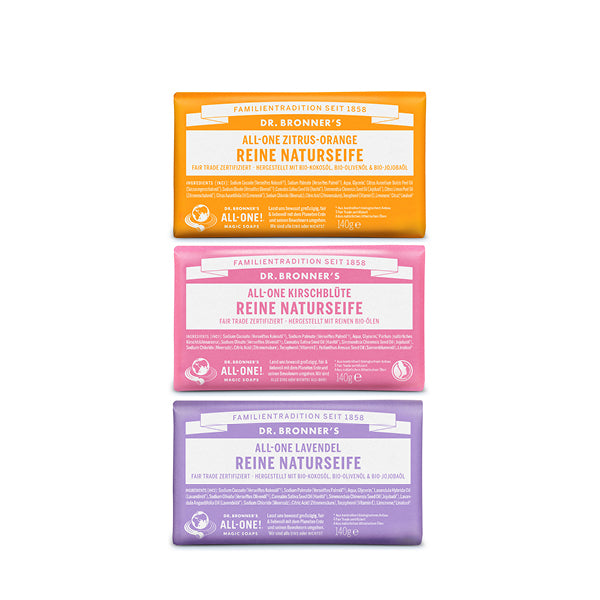 Stückseife (3er) SET 5 Reine Natur Seife Dr. Bronner's Deutschland