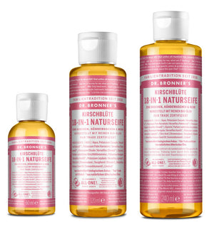 Kirschblüten Trio 60ml, 120ml und 240 ml 18-in-1 Naturseife