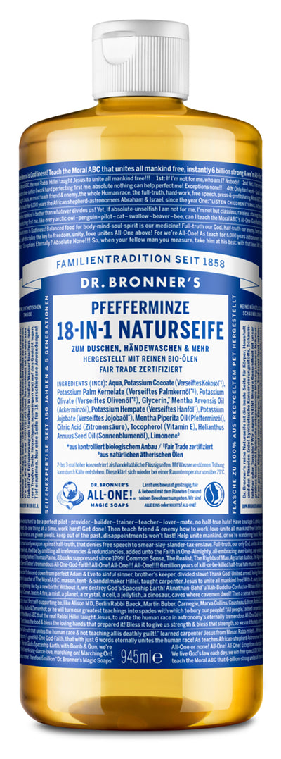 Pfefferminze - 18-in-1 NATURSEIFE - 18-in-1-bio-naturseife-pfefferminze-dr-bronners