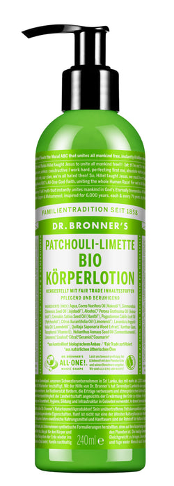 Patchouli-Limette - BIO KÖRPERLOTION - Dr. Bronner's Deutschland