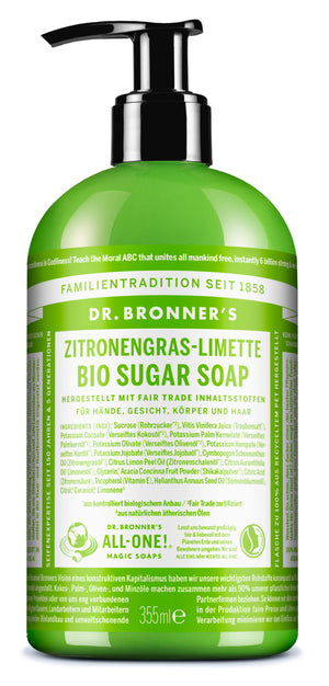 Zitronengras-Limette - BIO SUGAR SOAP - Dr. Bronner's Deutschland