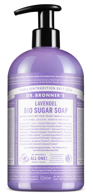 Lavendel - BIO SUGAR SOAP - Dr. Bronner's Deutschland